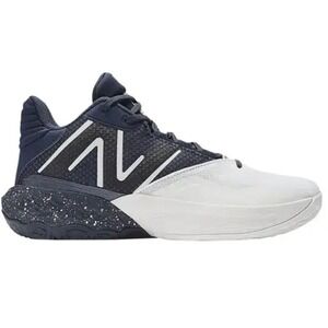 New Balance Boys Size 4.5 TWO WXY v4 Basketball Shoe NEW White Navy Blue Sneaker